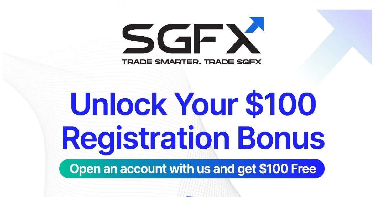 SGFX $100 No Deposit Bonus for Forex Trading Sign Up Now