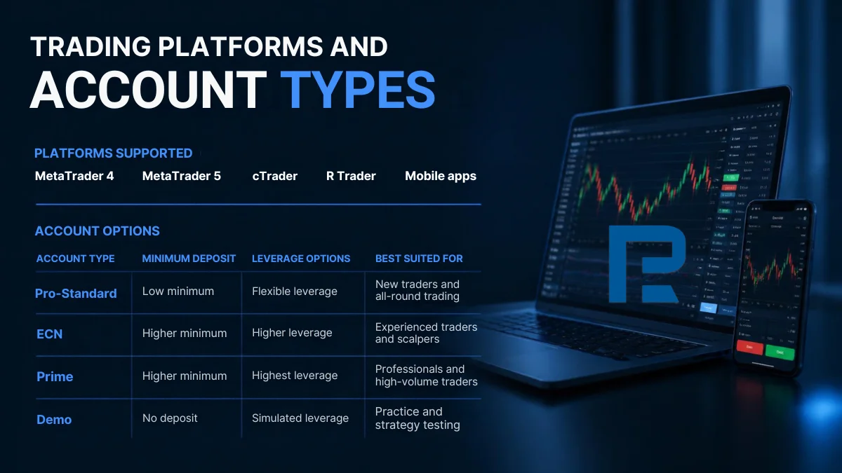 RoboForex R StocksTrader platform screenshot
