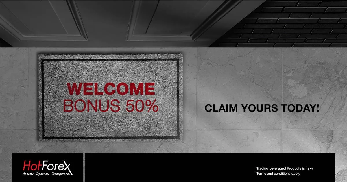 50% Forex Welcome Bonus for New and Existing Clients from HotForex