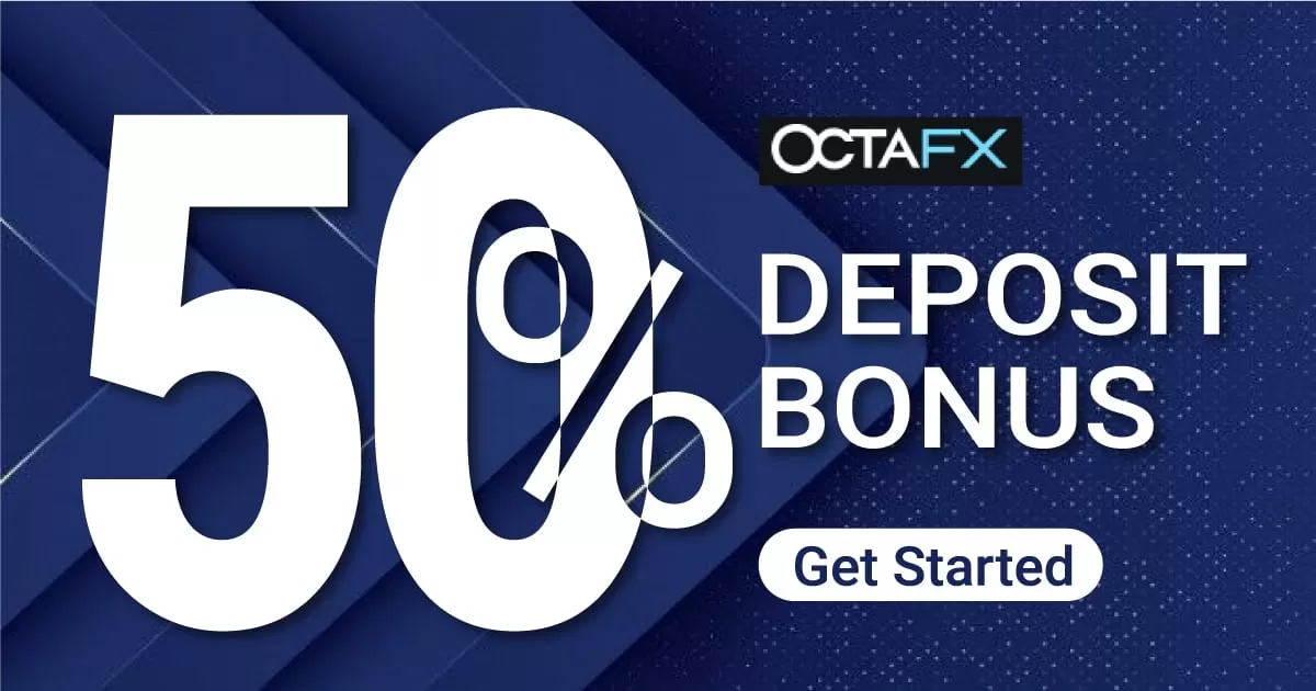 Receive 50% Forex Deposit Bonus For Every Deposit on OctaFX