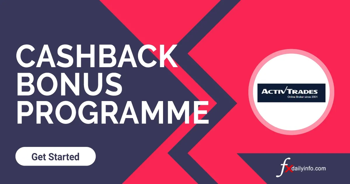 ActivTrades 20% Cashback Bonus Programme