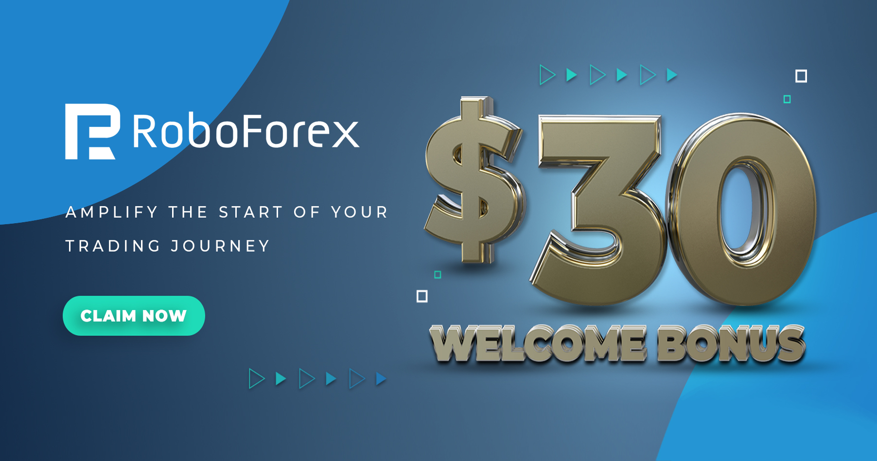 RoboForex 30 USD Welcome No Deposit Bonus For You