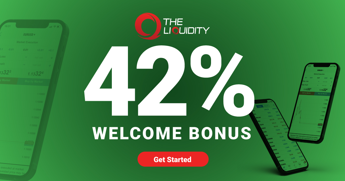 Get a Forex 42% Welcome Bonus from The Liquidity