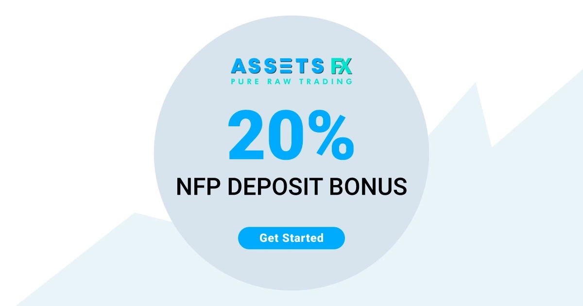 NFP 20% Forex Deposit Bonus by AssetsFX up to $200