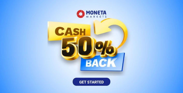 Forex New 50% Cash Back Bonus from the Moneta Markets