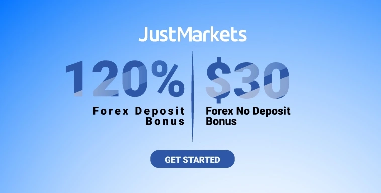 JustMarkets is granting a 120% Increase on Forex Deposits