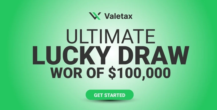 Trade and win Valetax Ultimate Lucky Draw with $100000