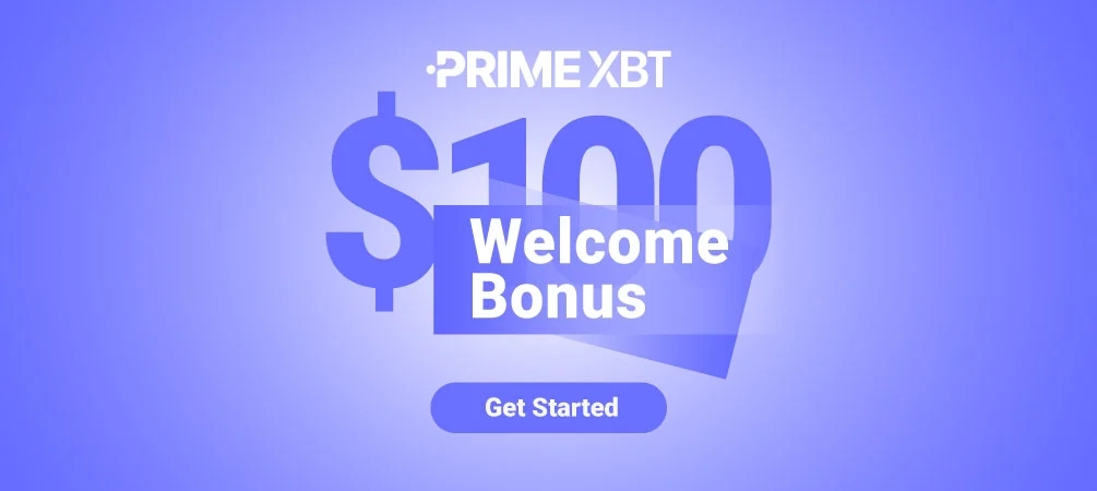 PrimeXBT $100 Welcome Gift Bonus and Start Trading Journey