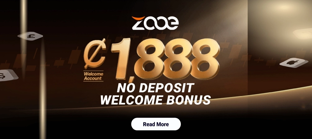 Zooe ¢1888 No Deposit Welcome Bonus offer for Forex Traders