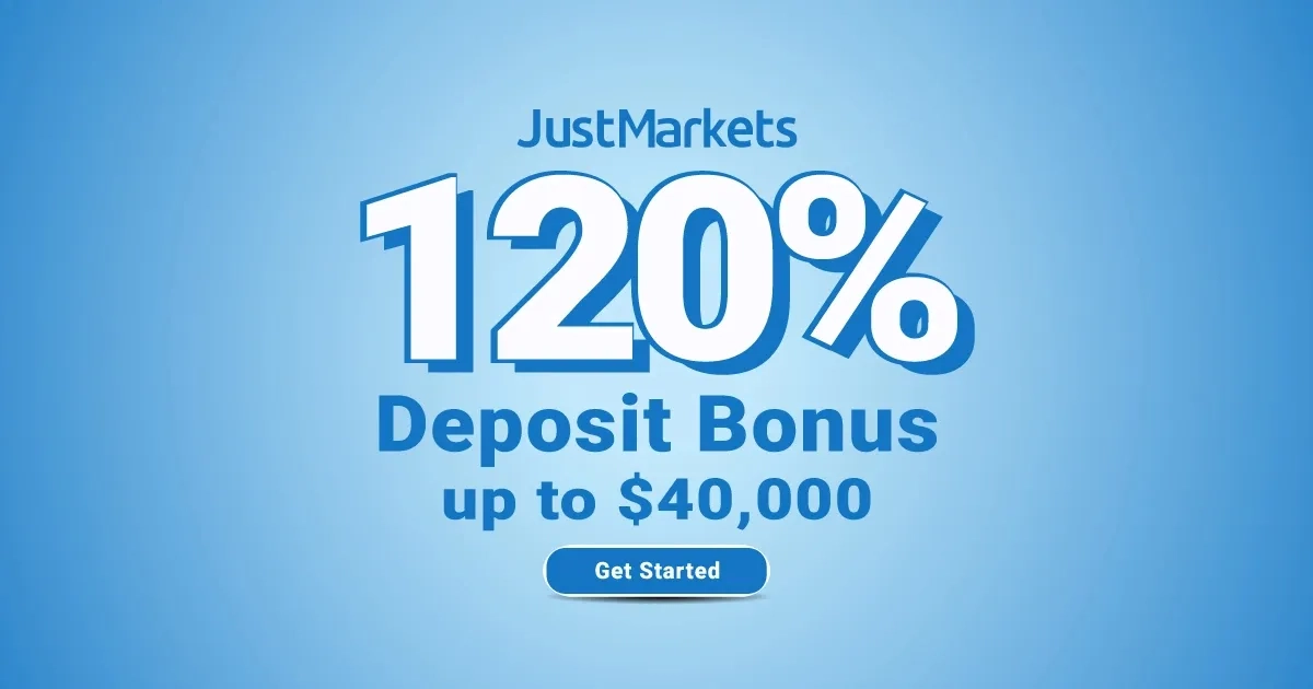 120% Deposit Bonus with JustMarkets and trade bigger