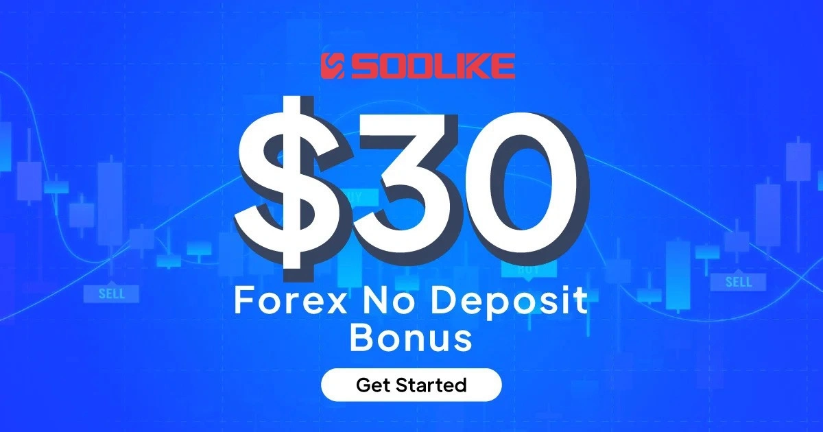 SOOLIKE gives traders a $30 Forex No Deposit Trading Bonus