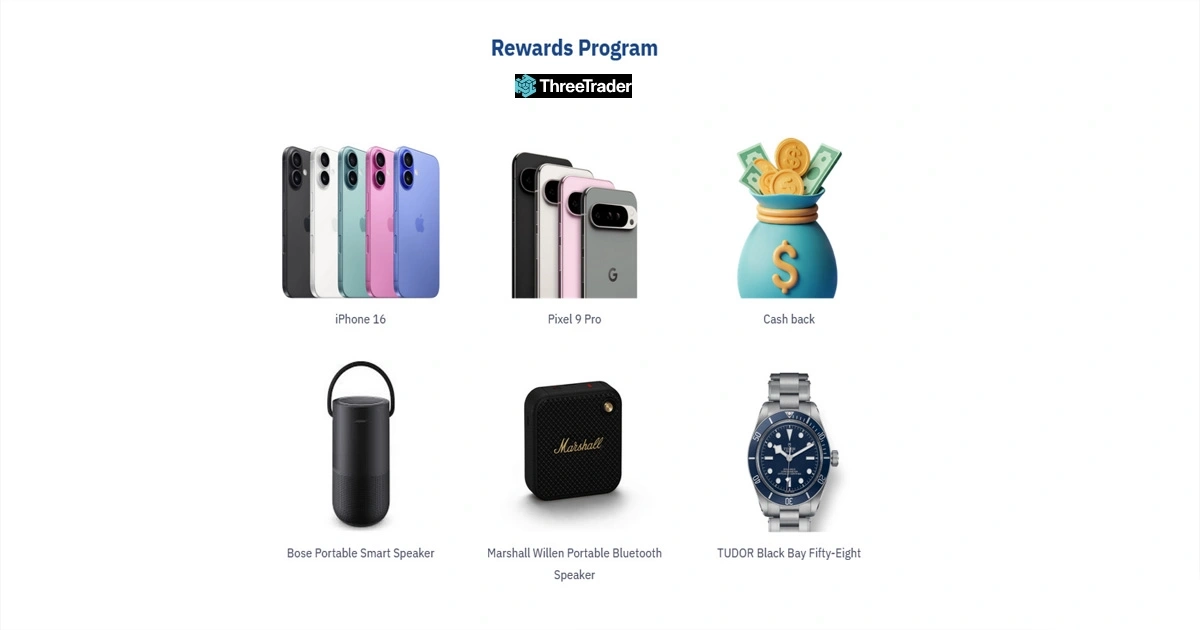 ThreeTrader Rewards Program for Exclusive Trading Perks