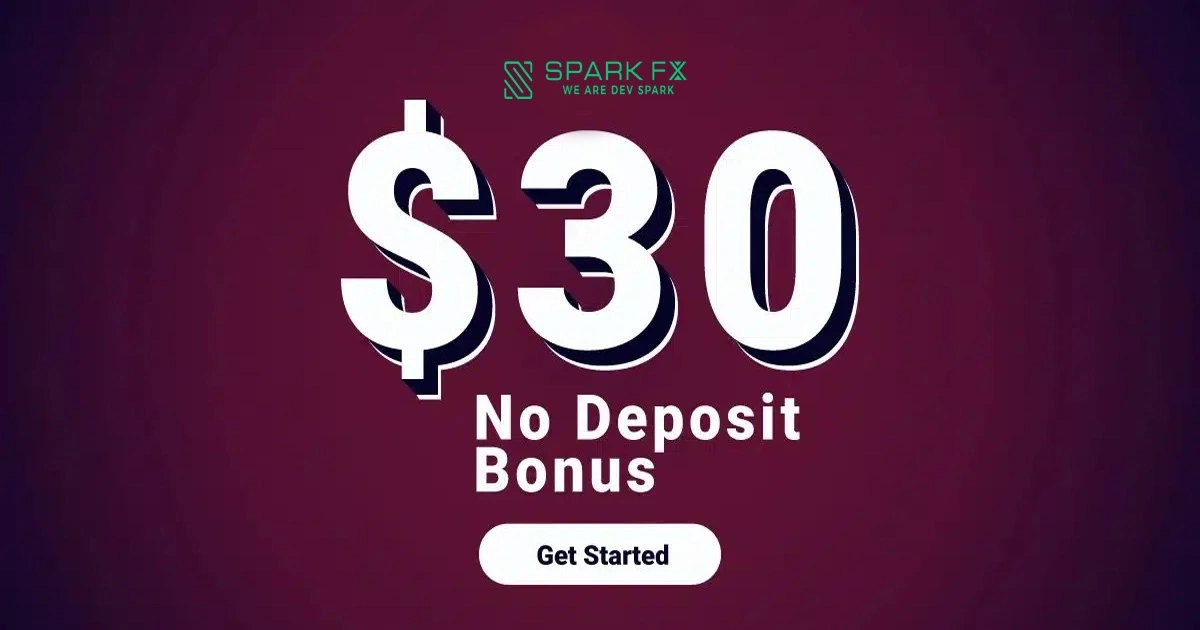 SparkFX $30 Free Welcome Bonus for New Forex Traders