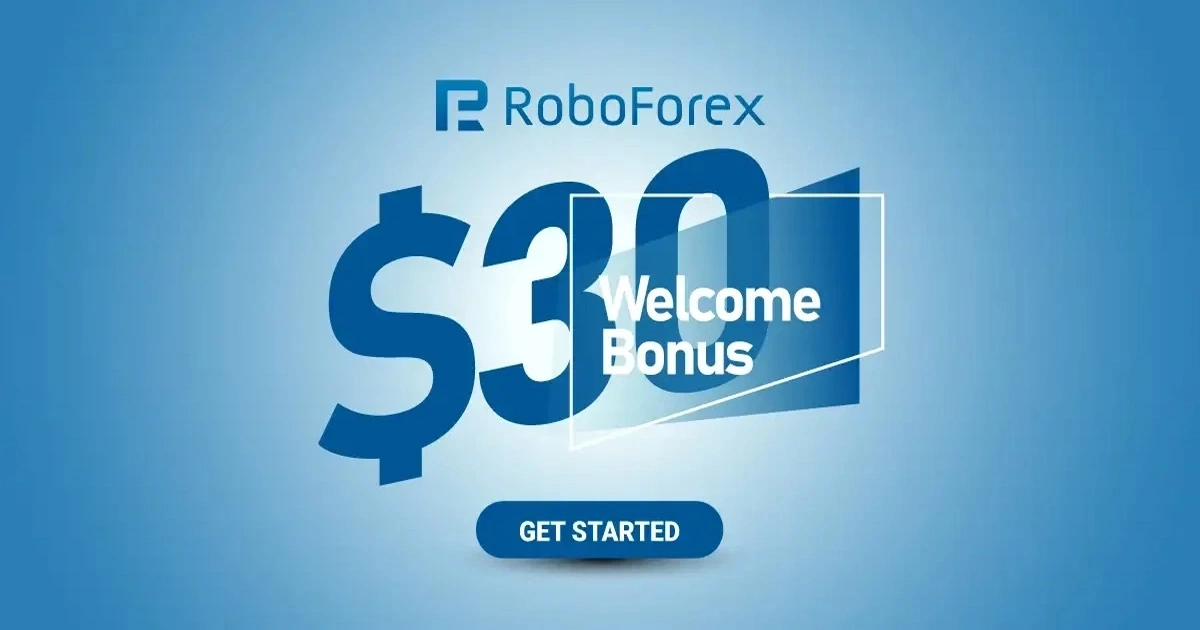 RoboForex Broker offers a $30 Welcome Bonus to new traders