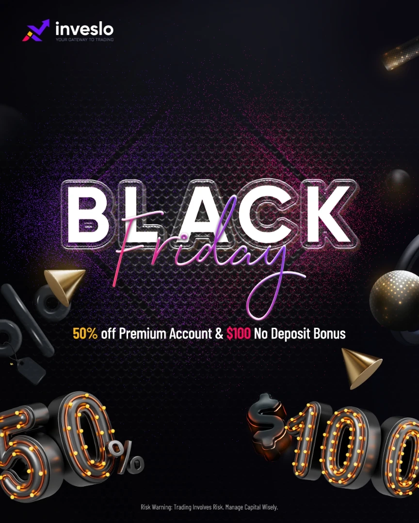 Inveslo $100 Black Friday Forex No Deposit Bonus Contest