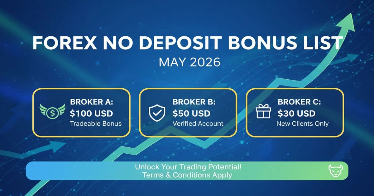 Forex No Deposit Bonus List for May 2026 What to Check First