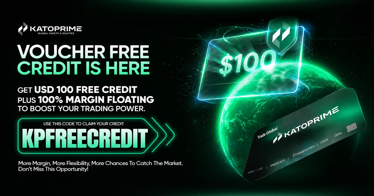 KatoPrime $100 Free Trading Credit Bonus is a promotional offer