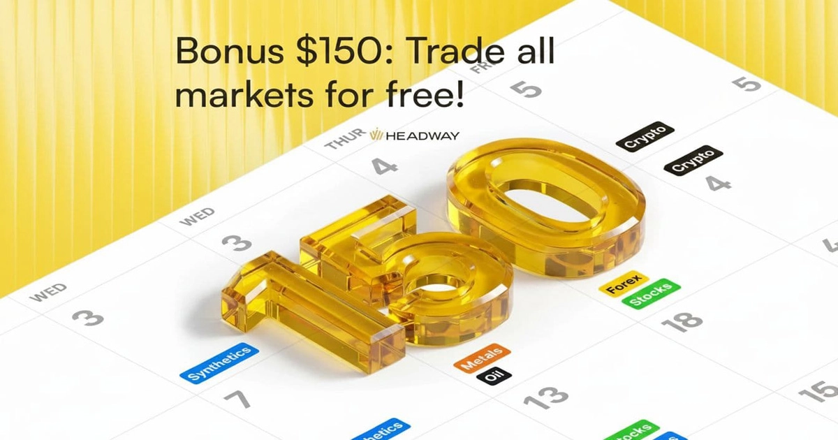 Headway $150 No Deposit Bonus to Risk-Free Trading
