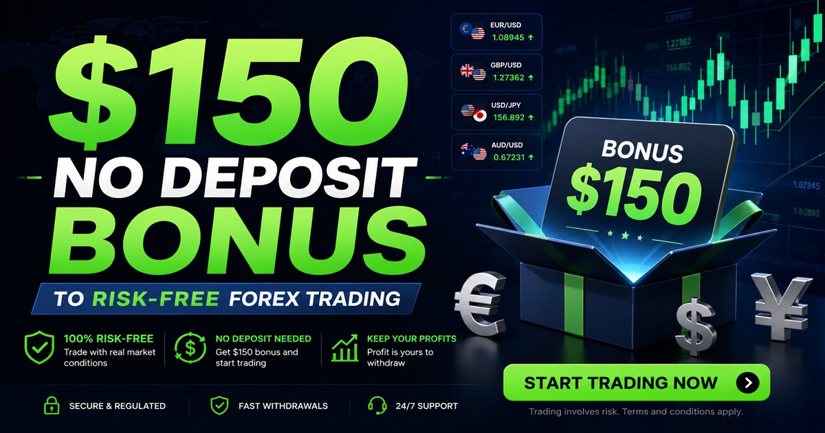 $150 No Deposit Bonus to Risk-Free Forex Trading