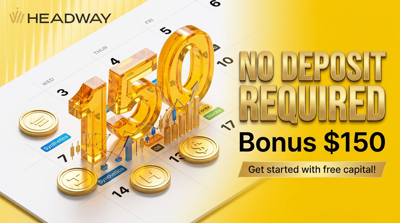 Headway $150 Forex No Deposit Bonus Free Start in Trading