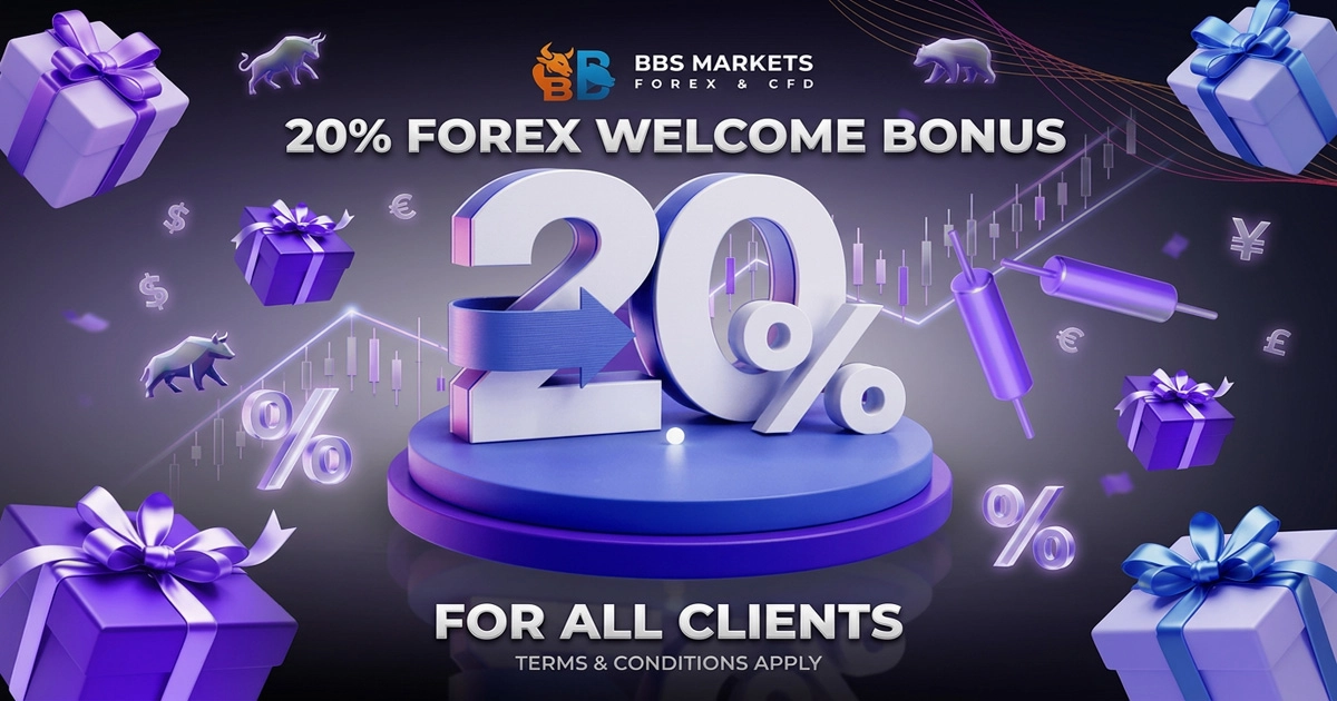 BBS Markets Bonus Program offers a 20% Welcome Bonus