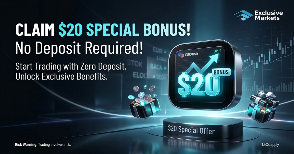 Exclusive Markets $20 Special Welcome Bonus Offer
