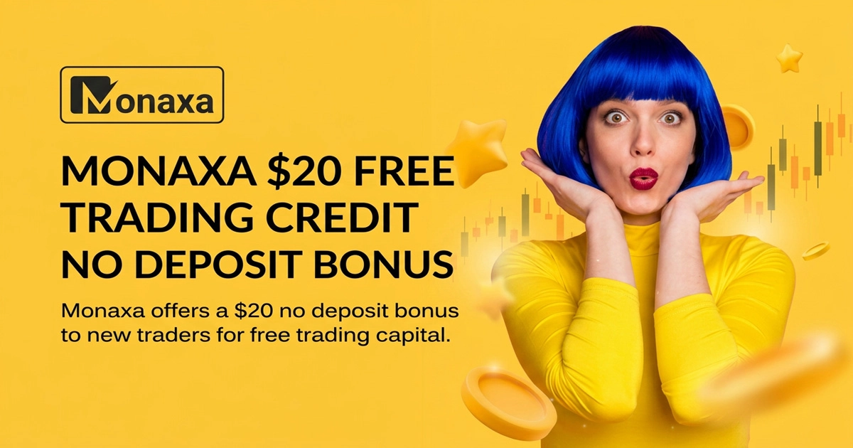 Monaxa No Deposit Bonus Offer $20 Free Trading Credit