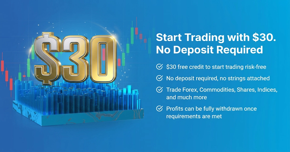 Get Started with a $30 Welcome Bonus No Deposit Required