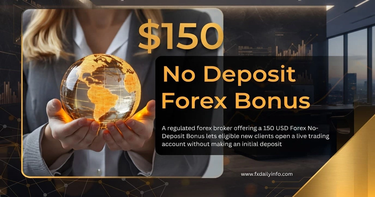 150 USD Forex No-Deposit Bonus From a Regulated Broker