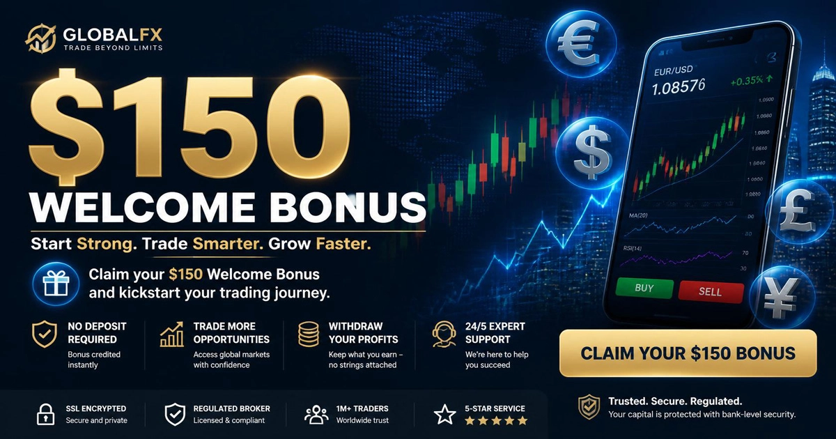 $150 Forex Free Welcome Bonus offers Terms and Eligibility