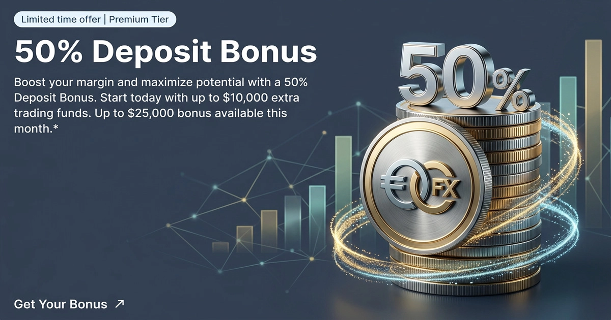 XM is offering a 50% Deposit Bonus for limited time