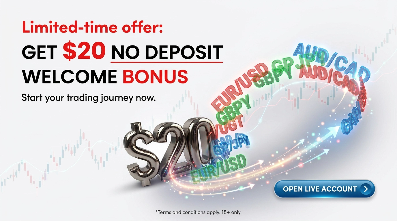 XWealth offers $20 in Forex Free Trading Credit Bonus