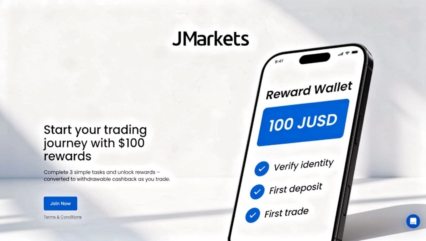 JMarkets $100 Welcome Rewards and review the offer terms
