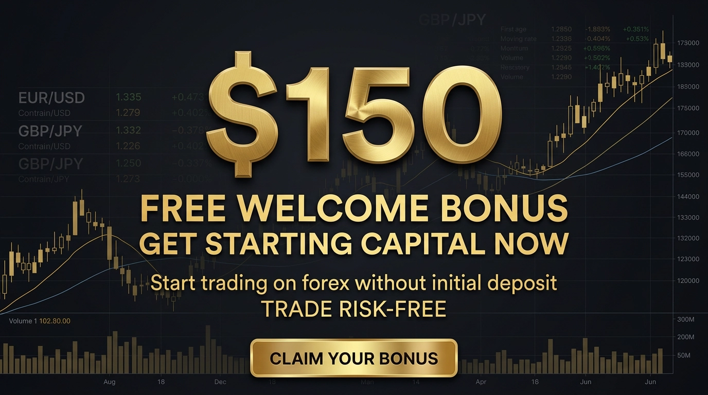 $150 Free Welcome Bonus offer gives new traders
