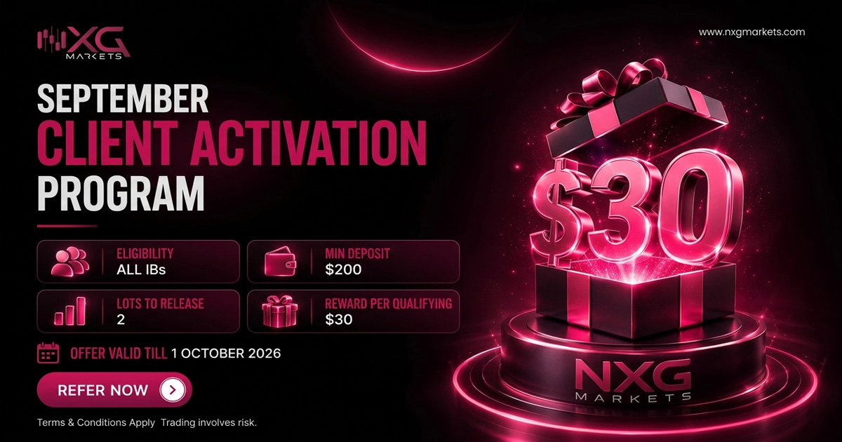 NXG Markets September Client Activation for $30 rewards