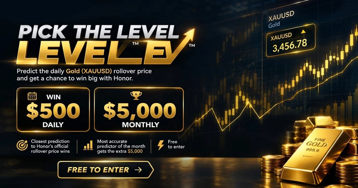 Pick The Level Win $500 Daily and $5000 Monthly with Honor