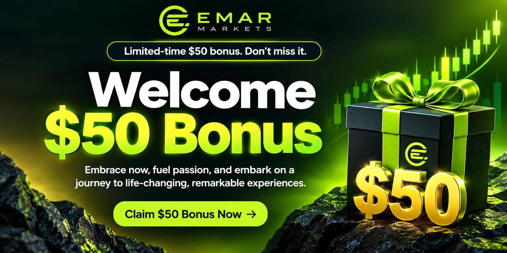 EMAR Markets $50 Welcome Bonus Start Trading Today