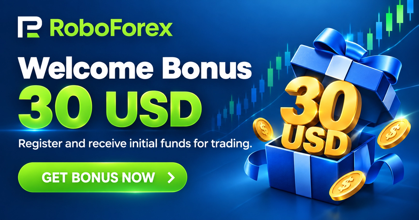 RoboForex Welcome Bonus 30 USD MT4 and MT5 Guide