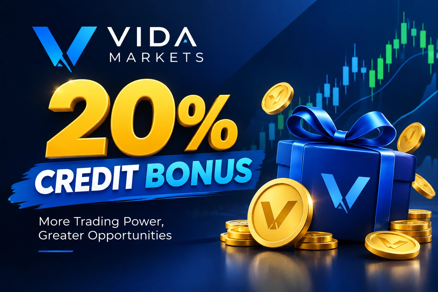 Vida Markets 20% Credit Bonus Terms Eligibility Details