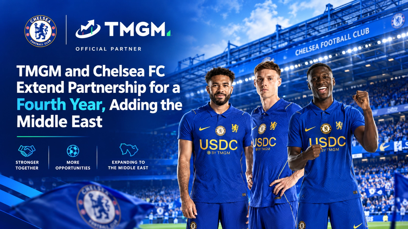 TMGM and Chelsea Expand Partnership Into Middle East