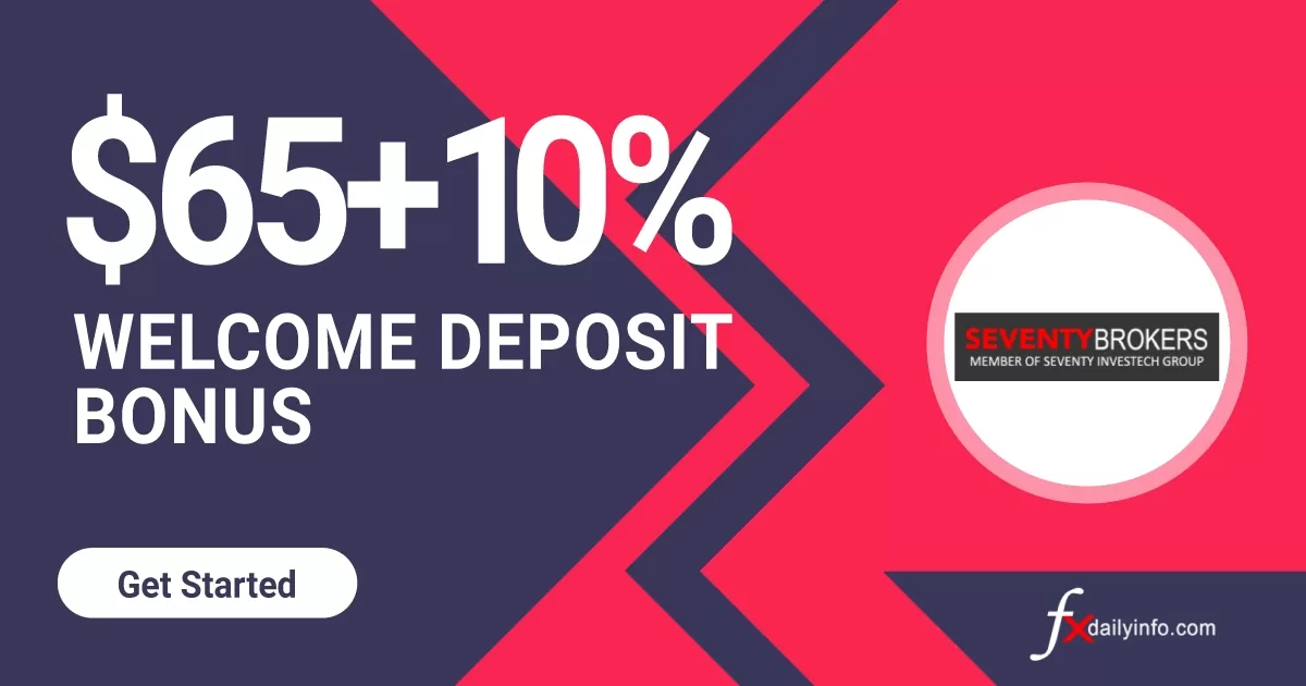 Seventy Brokers 65+ 10% Welcome Deposit Bonus