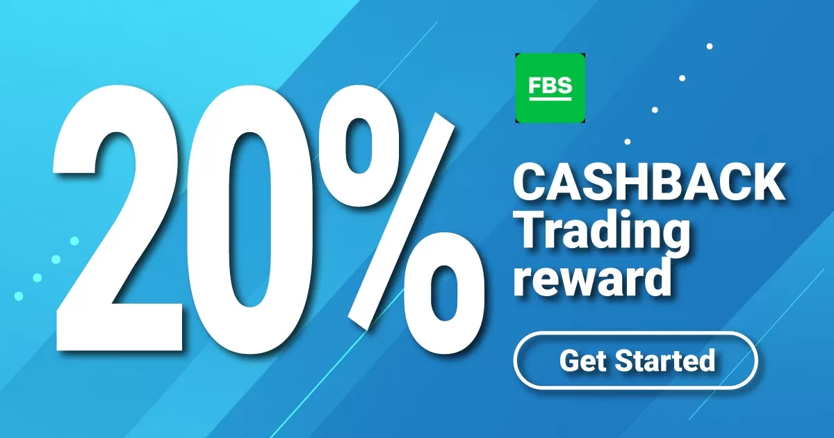 Get up to 20% of spread Cashback from FBS