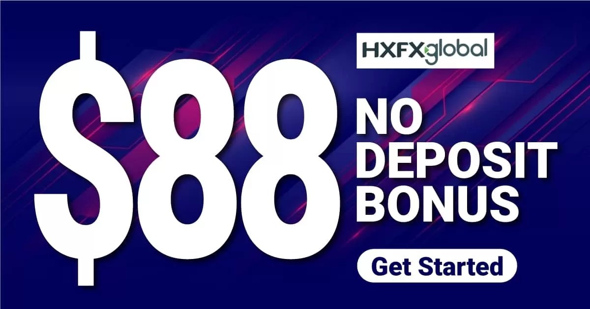 Finally Free $88 No Deposit Bonus on HXFX Global