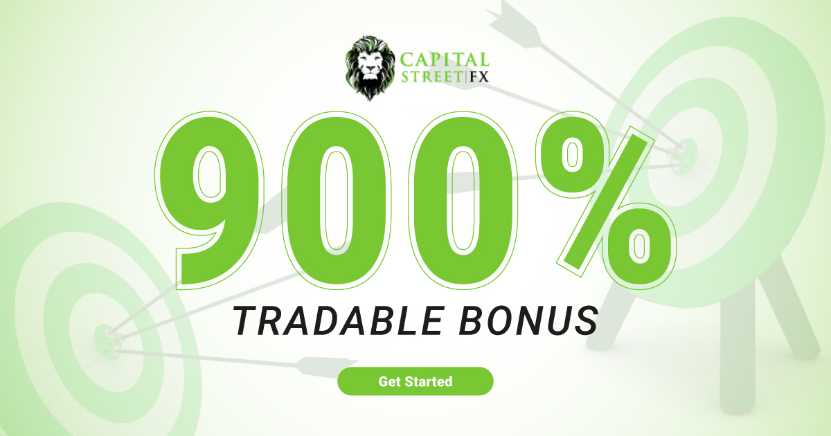 Capital Street FX 900% Instant Tradable Bonus