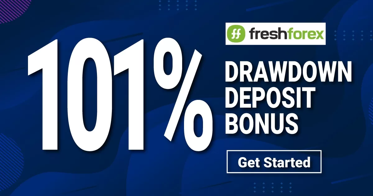Get 101% Drawdown Forex Bonus on FreshForex