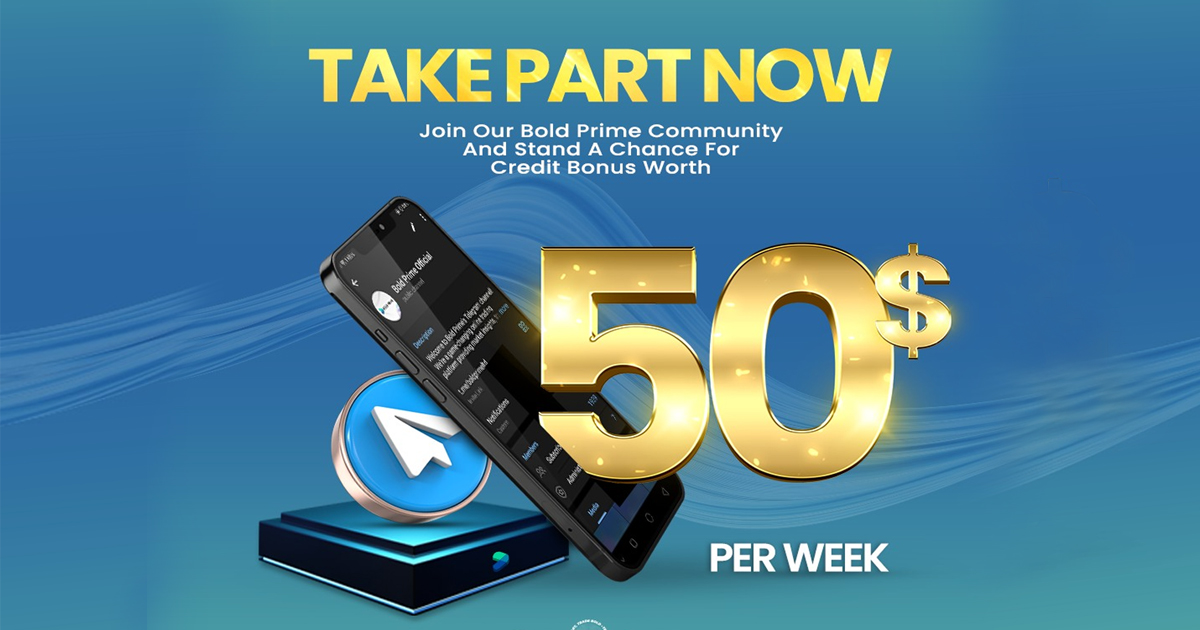 Boldprime 50 USD Forex Credit Bonus for All!