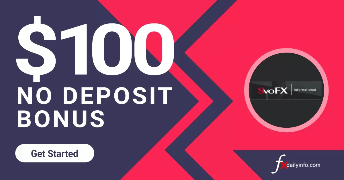 Get 100 USD Forex No Deposit Bonus from SVOFX