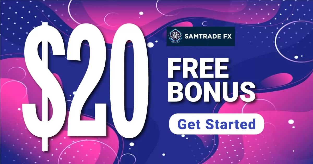 Get Free $20 Welcome Trading Bonus on SamTrade FX