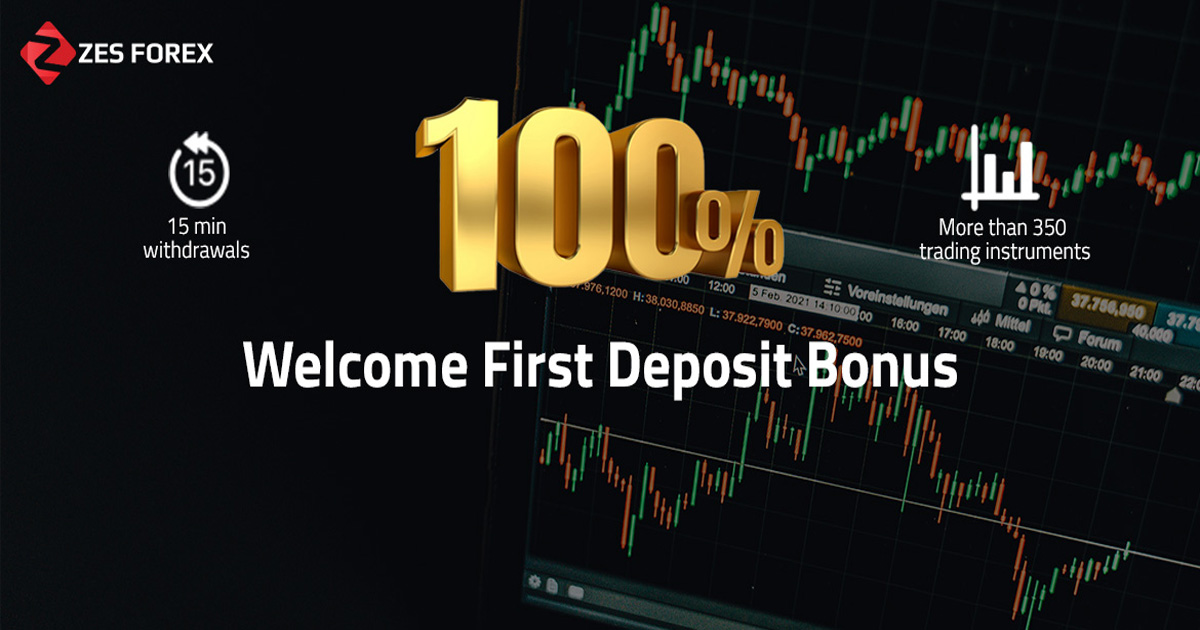 ZES Forex 100% First Deposit Welcome Bonus