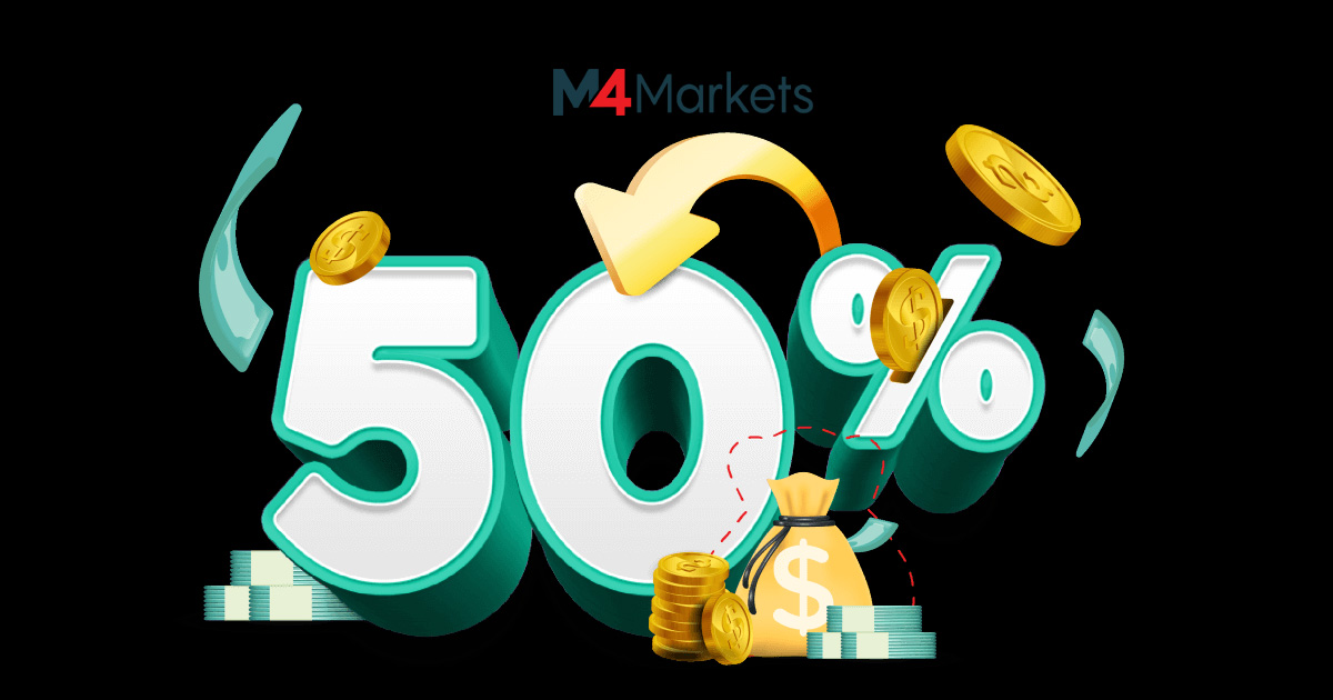 50% Forex Credit Bonus on Your M4Markets Account Today!